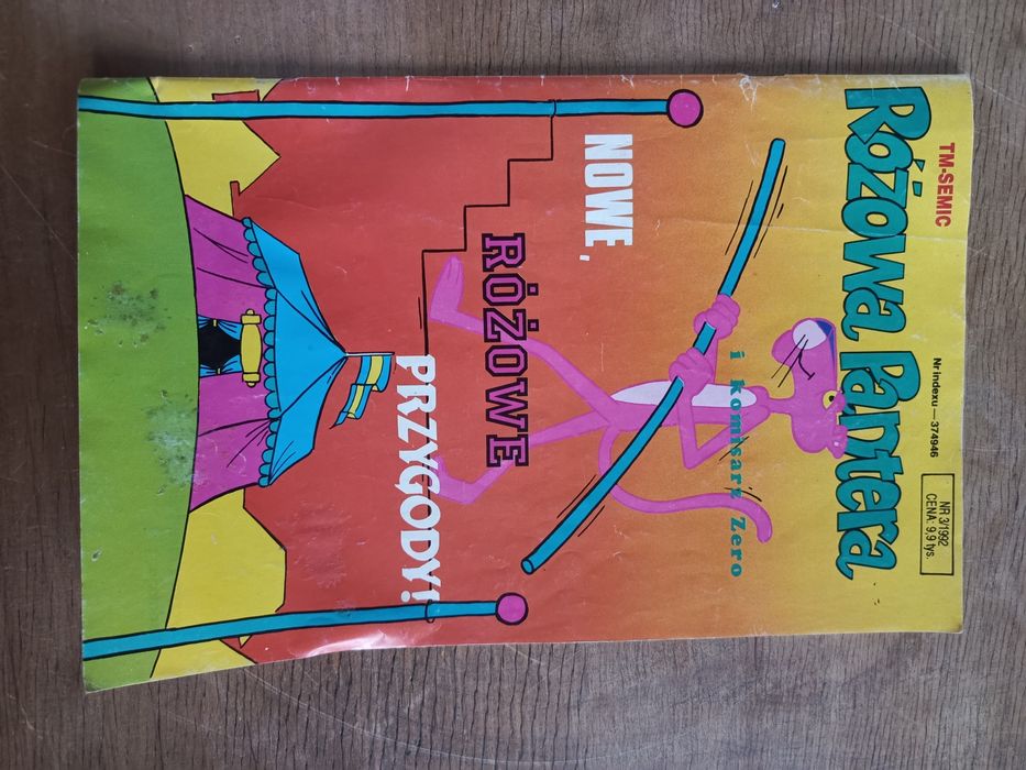 Komiks stary różowa pantera