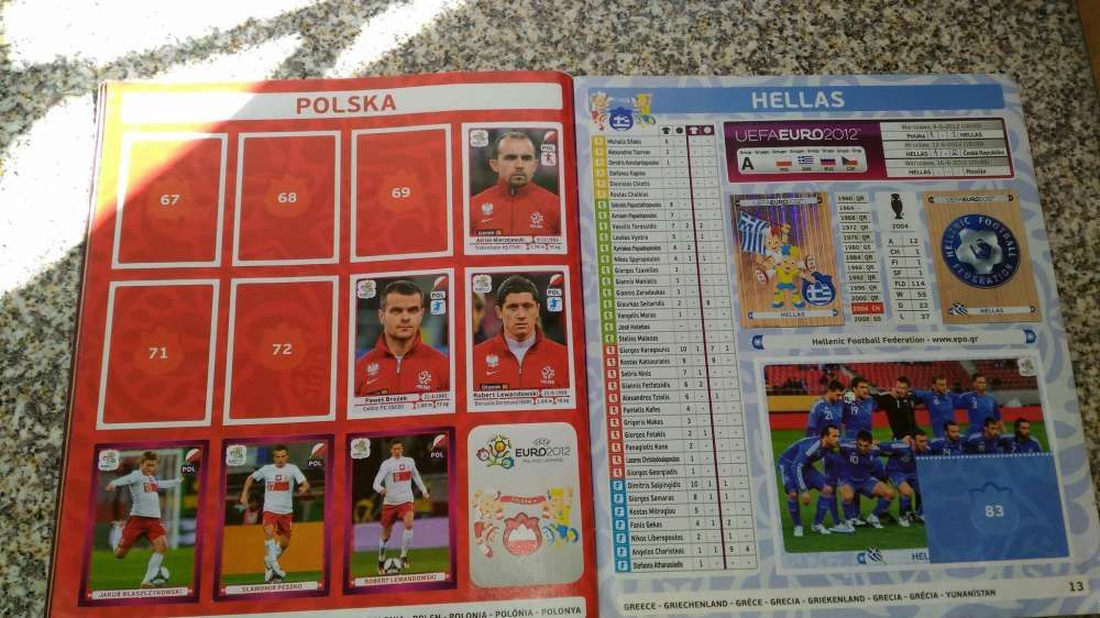 Caderneta do euro 2012