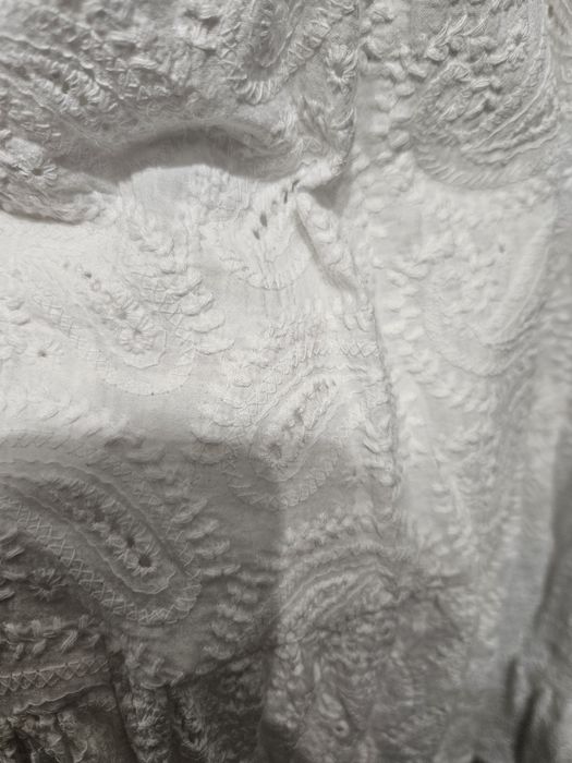 Midi biała sukienka koronkowa Reserved rozmiar 40