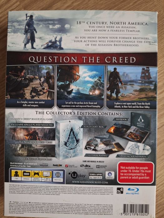 Assassin’s Creed Rogue – Collector’s Edition PS364550791700225122