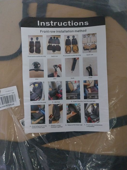 Uniwersalne pokrowce samochodowe przód , tył. Nowe