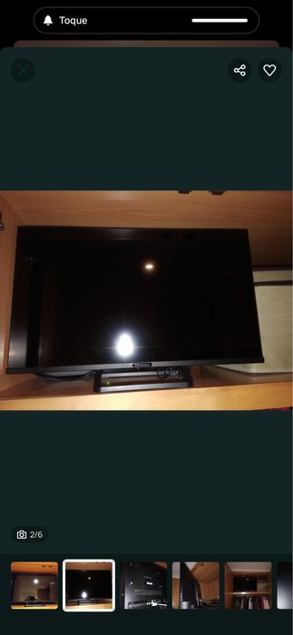 Televisão preta TDsystems nova 32”