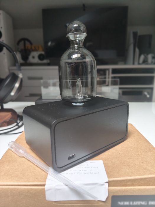 Nowy Elegancki czarny dyfuzor nebulizujący do olejków – Aromaterapia