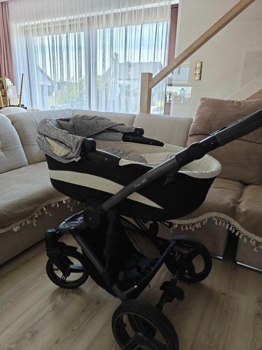 Wózek Bebetto Murano z gondolą i adapterami do nosidełka Maxi Cosi