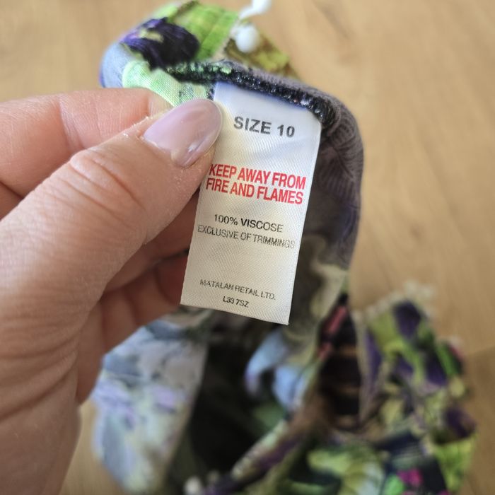 Krótkie spodenki papaya m 38 viscose tropic letnie szorty