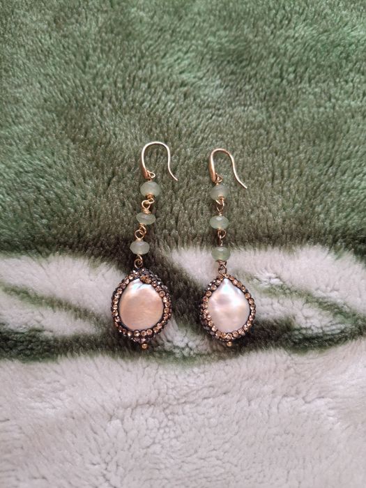 Кульчики з камінців