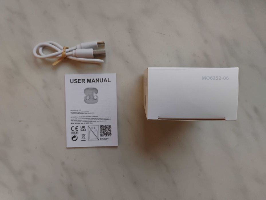 Słuchawki TWS z ABS MO6252-06 / Białe