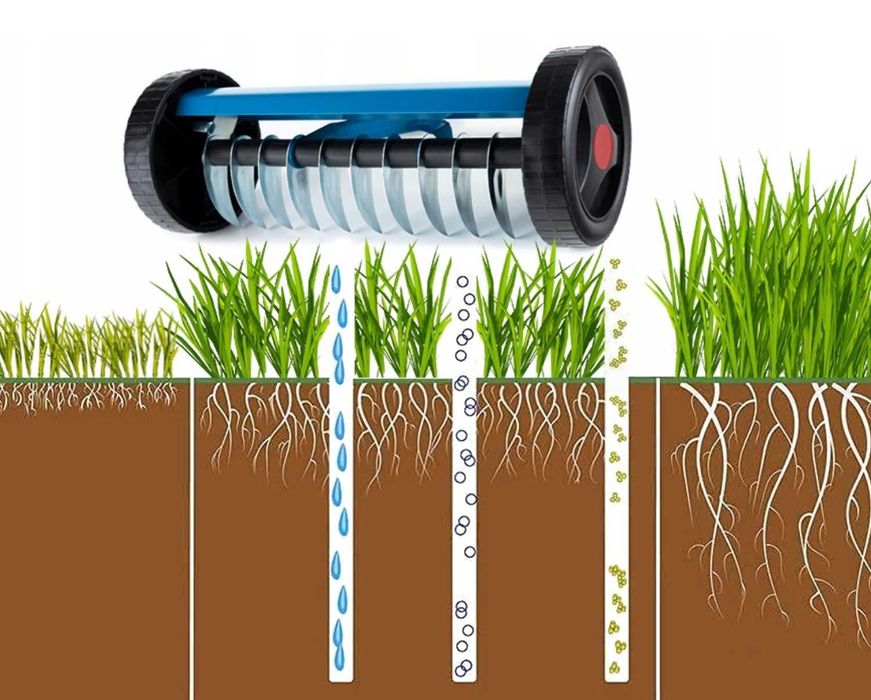 Aerator wertykulator ogrodowy trawy murawy darni