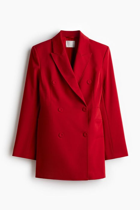 Стильна червона сукня-піджак (blazer dress)