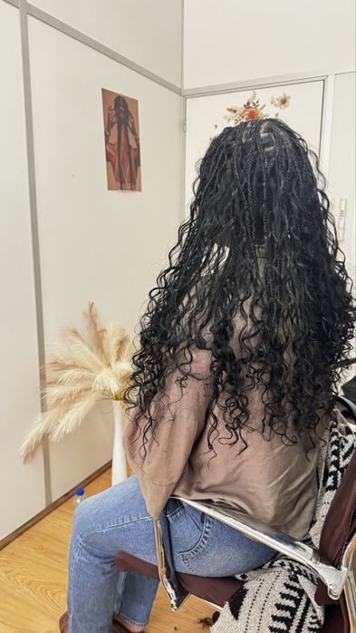 Tranças africanas no porto