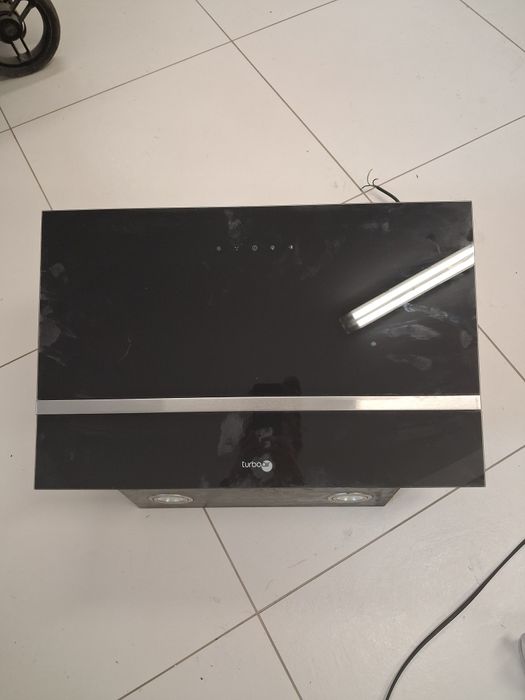 Okap turboair black czarne szkło