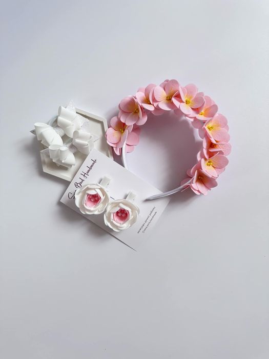 Резинки для волосся, бантики для волосся, заколки, обруч, прикраси