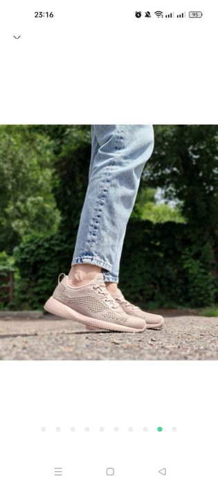 Жіночі літні кросівки сіточка Skechers Bobs Squad Ultra Fresh оригінал