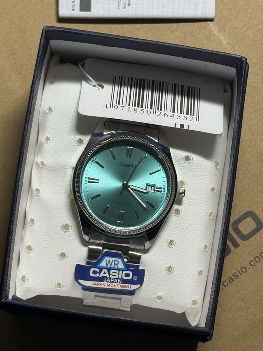 Стильний годинник Casio MTP-1302 / Топ якість / 7 кольорів / Комплект