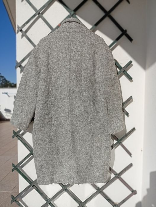 Casaco Comprido Cinza – Zara | Tamanho M