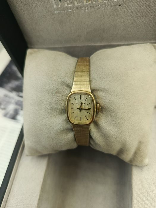 Zegarek damski Hamilton mechaniczny pozłacany au