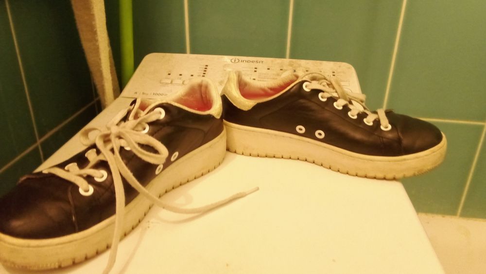 Skórzane trampki Calvin Klein