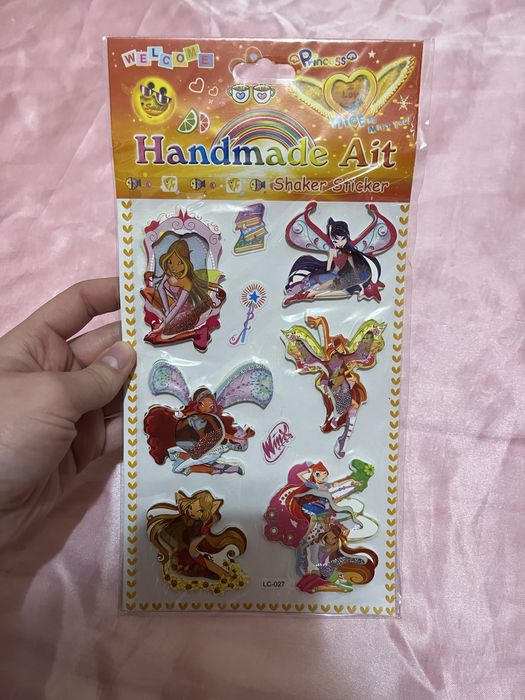 Вінкс наклейки наліпки winx barbie принцеси стікери bratz