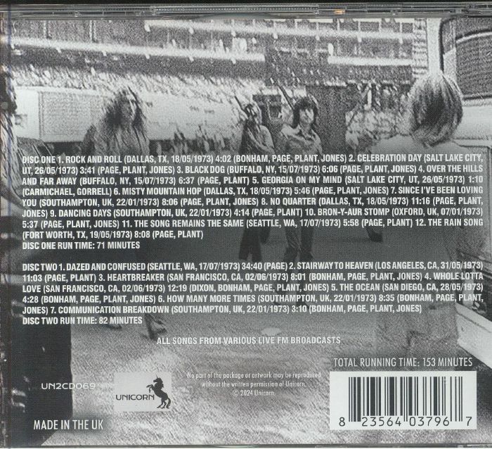 LED ZEPPELIN - Evolution In Real Time: The 1973 Broadcasts 2CD [UK]