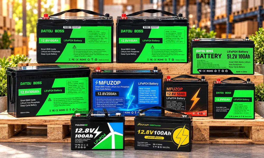 Аккумулятор LiFePO4 12v ВatouBoss 50,100,200,300 А·год 1280 Вт·год з BMS 100 А. Бесплатная доставка. Встроенная система BMS,  Литий-ионный АКБ (Li-Po)