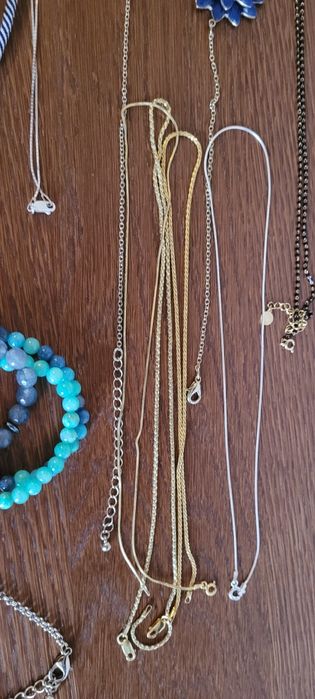 Biżuteria łańcuszek pierścionek kolczyki bransoletka złoto srebro