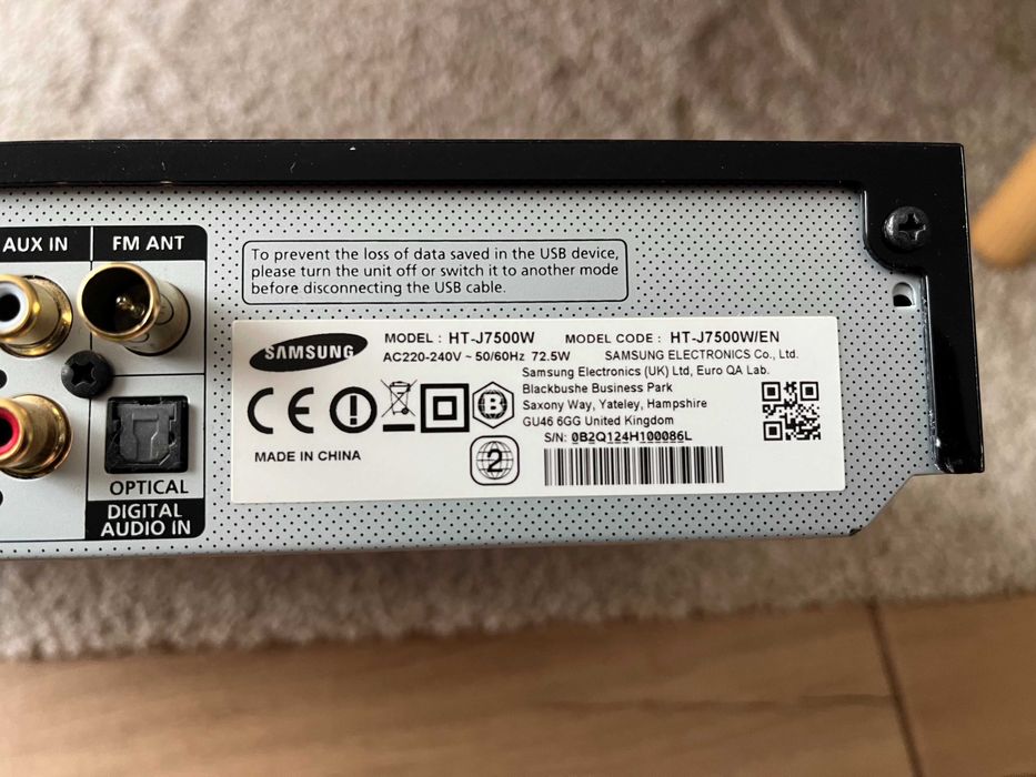 Kino domowe Blu-ray J7500W 1 000 W 5.1 BLUETOOTH WiFi