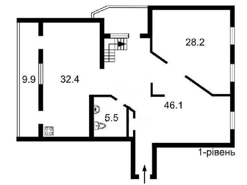 Оренда 3-х рівневого пентхауса 555 м² в центрі Києва, вул. Ковпака 17
