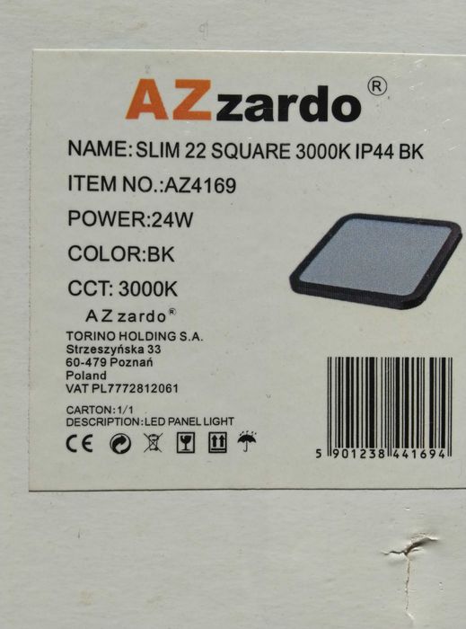 Стельовий  лед led світильник Azzardo AZ4169.