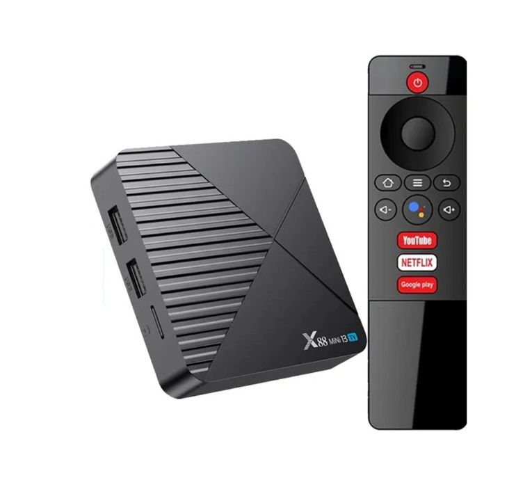 TV box android 13 X88 mini 4/64GB Rk3528 WiFi6 Bluetooth comando voz