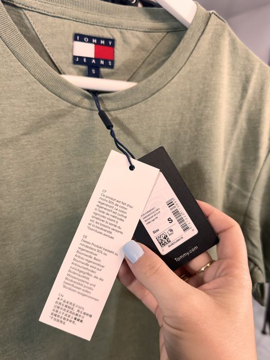 T-shirt męski Tommy Jeans khaki M