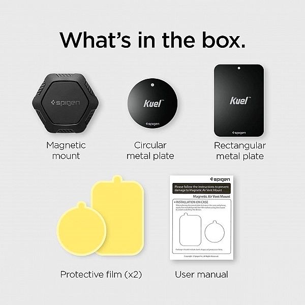 Spigen Qs11 Air Vent Magnetic Car Mount Holder