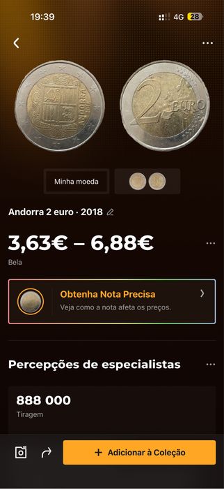 9 moeda se 2€ de varios valores