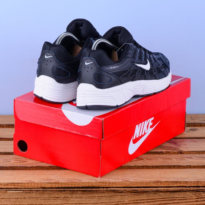 (2338) Кросівки Nike P-6000 чорні біла підошва найк найки  (41-45)