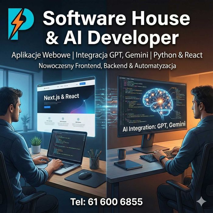 Programista Python & React | Aplikacje Webowe | Integracja AI