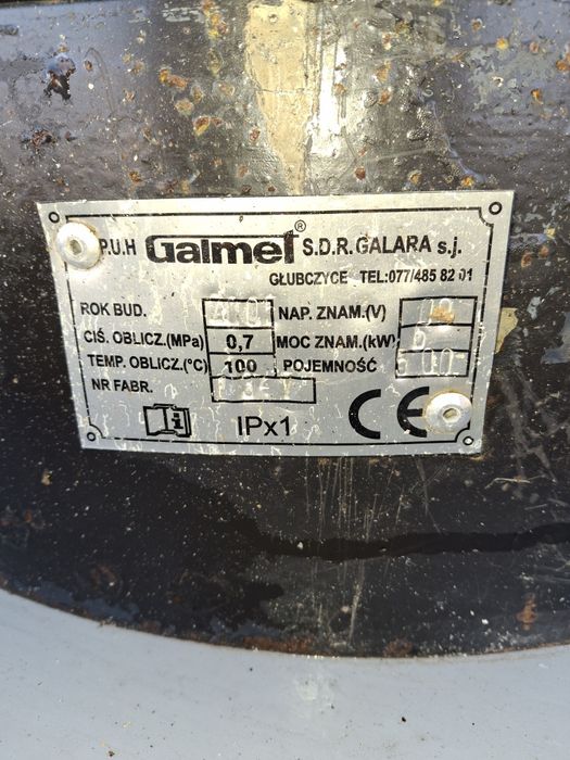 Kocioł wodny 500l GALMET