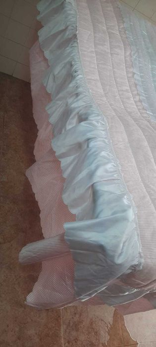 Colcha - edredon cama solteiro menina com folhos