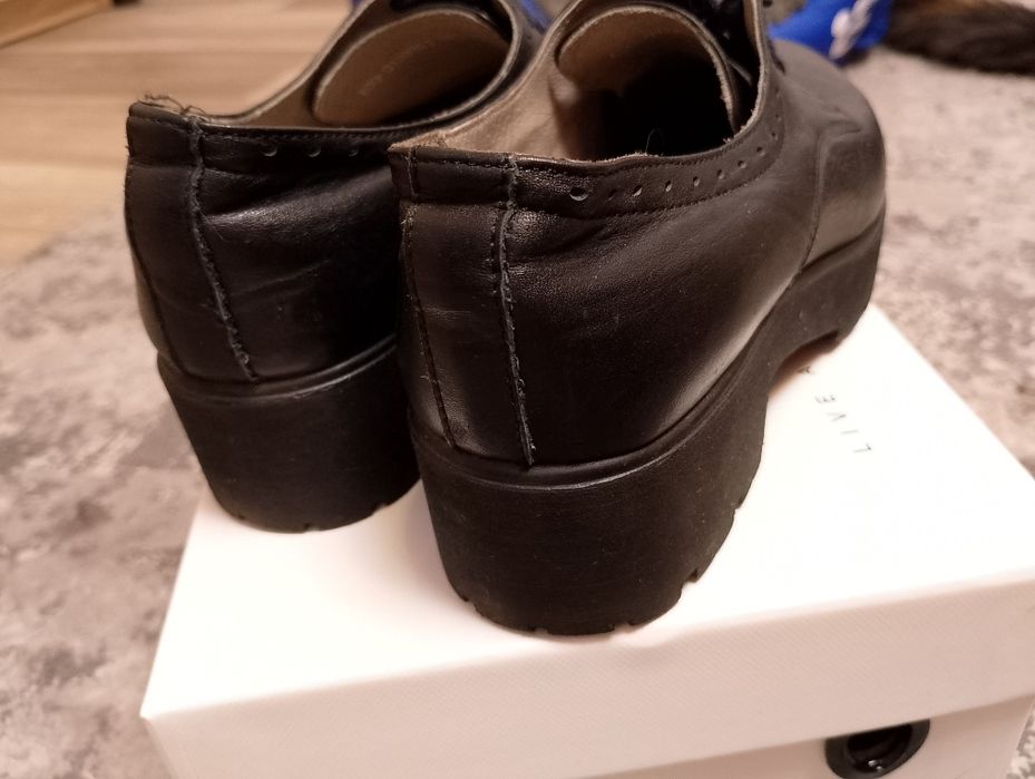 Туфлі жіночі шкіряні (дербі)