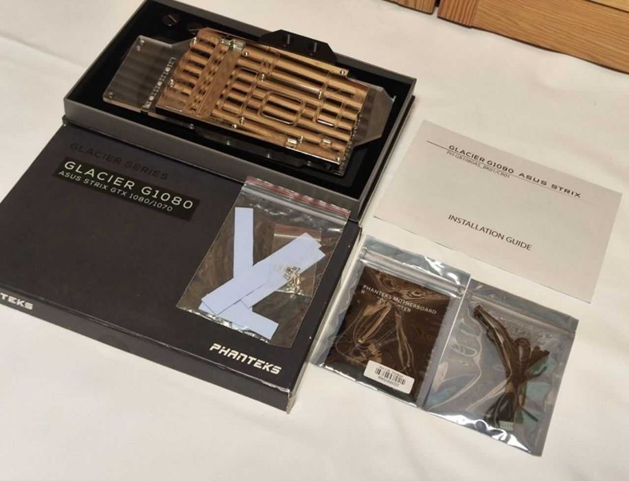 Водоблок Phanteks Glacier G1080 1070 нова кастом для відеокарти  1/4