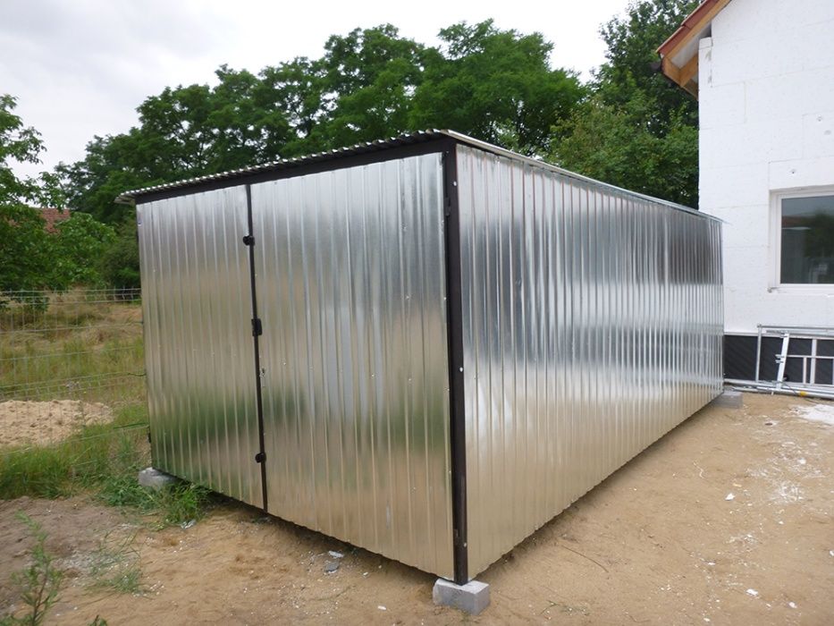 Garaż blaszany Blaszak Garaże blaszane 3x4 3x5 3x6 4x5 4x6 6x5 6x6 8x6