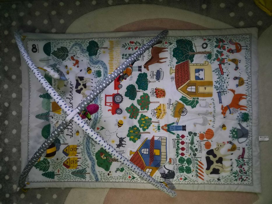 Kinderkraft 2w1 Mata edukacyjna i namiot Tipi