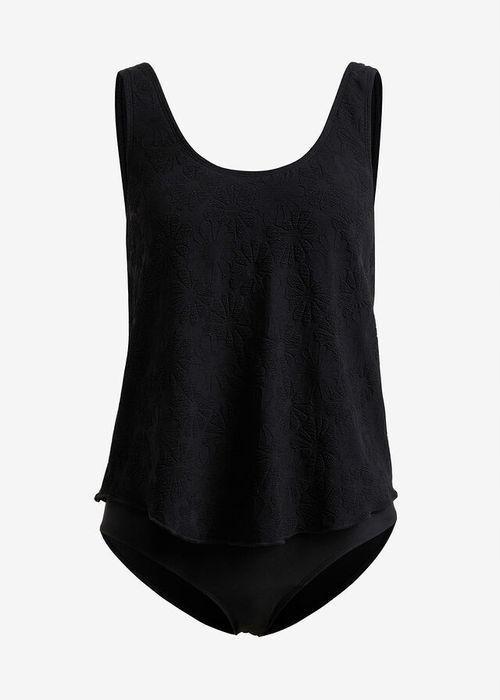 B.P.C kostium jednoczęściowy czarny efekt tankini ^42