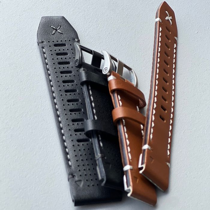 Шкіряний ремінець quick fit 22/26 мм для Garmin Fenix … моделі Гармін