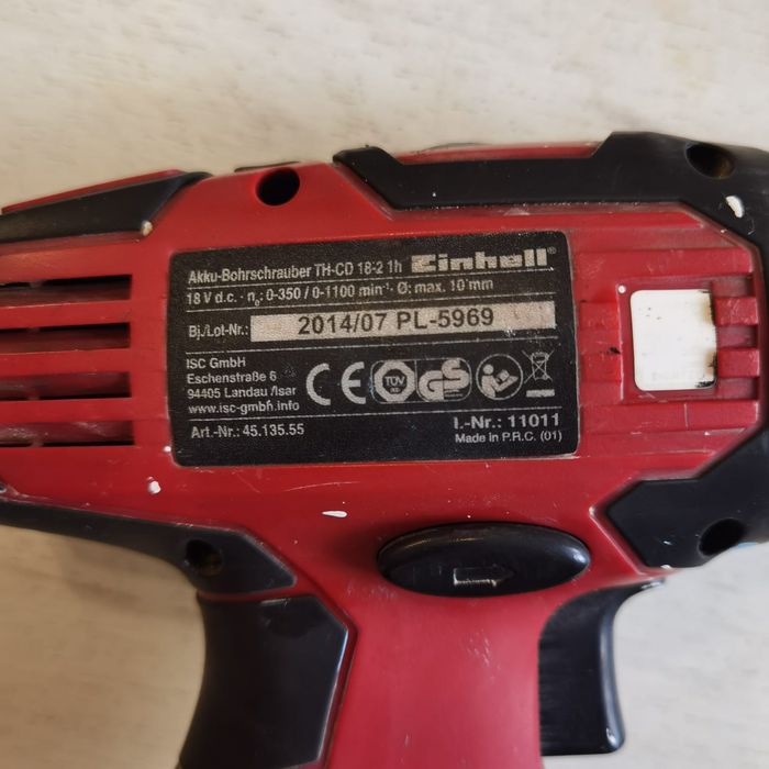 Zestaw wkrętarka Einhell ładowarka akumulator