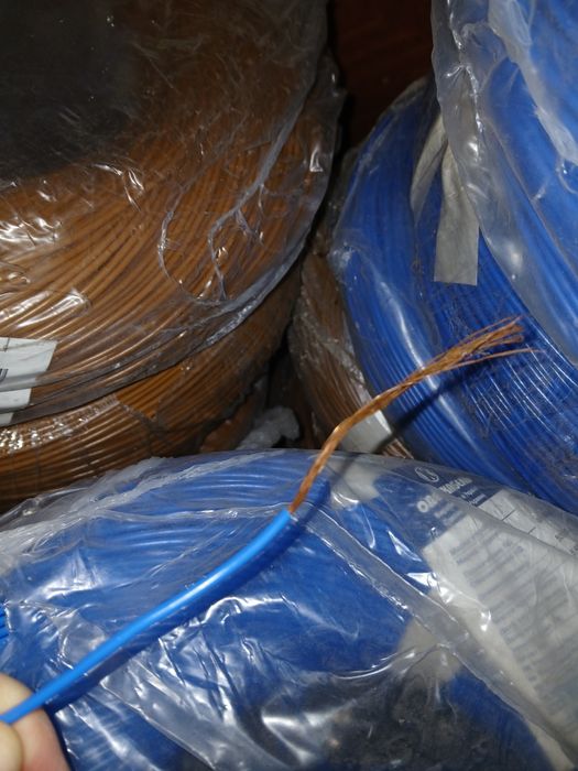 Одножильний мідний монтажний провід  ПВ5 0.75 мм² бухта  500 м