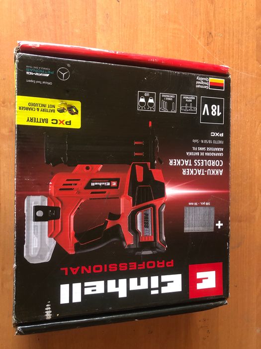 Степлер нейлер потужний фірми Einhell Fixetto 18/50 N X Change18В Solo