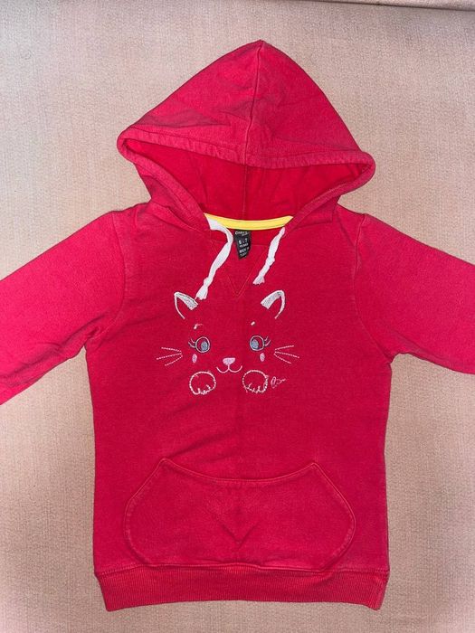 Кофточка на девочку 6-7 лет Худи на девочку Кофта с капюшоном на девоч