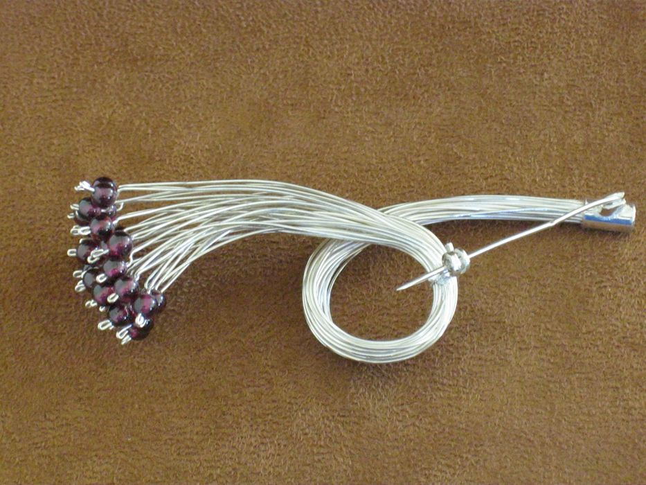 Alfinete Prata Maciça de Lei 925`/.. C/Contraste