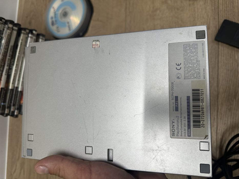Sony PlayStation 2 slim 7000 диски 2 джостики