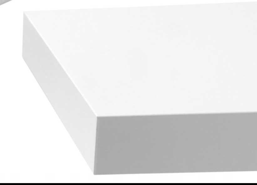 Pólka lack ikea biała