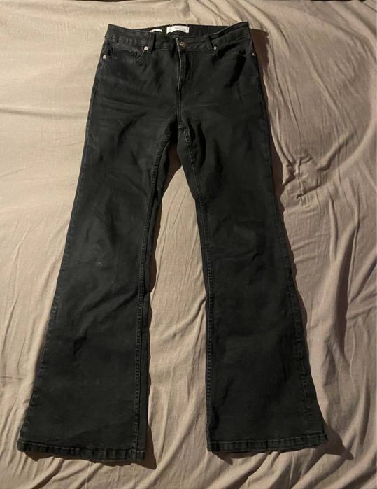 Black flared jeans (клеш, буткат, flared, bootcut, флеред, фларед, drip, opium, archive, indie sleaze, drill)